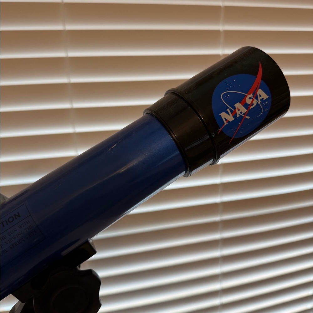 Bundle of 2 Space NASA Blue Kids Telescope & Moon man room decor - Like New - Picture 2 of 5